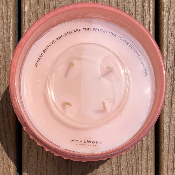 ๐ PINK CHERRY BLOSSOM BEIGNET HARRY SLATKIN HOMEWORX 4 WICK 18oz CANDLE NWTS!!! - Picture 2 of 5